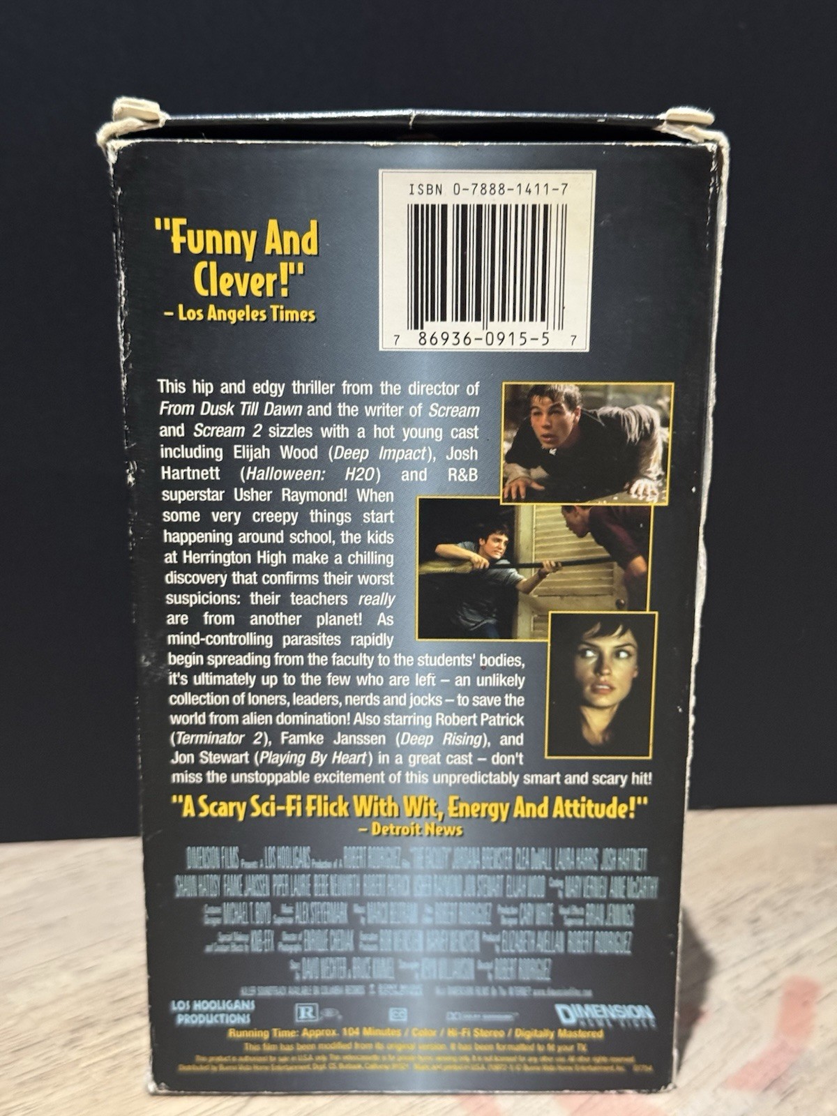 The Faculty VHS 1999 Josh Hartnett Elijah Wood Usher Horror Sci-Fi Thriller 90s