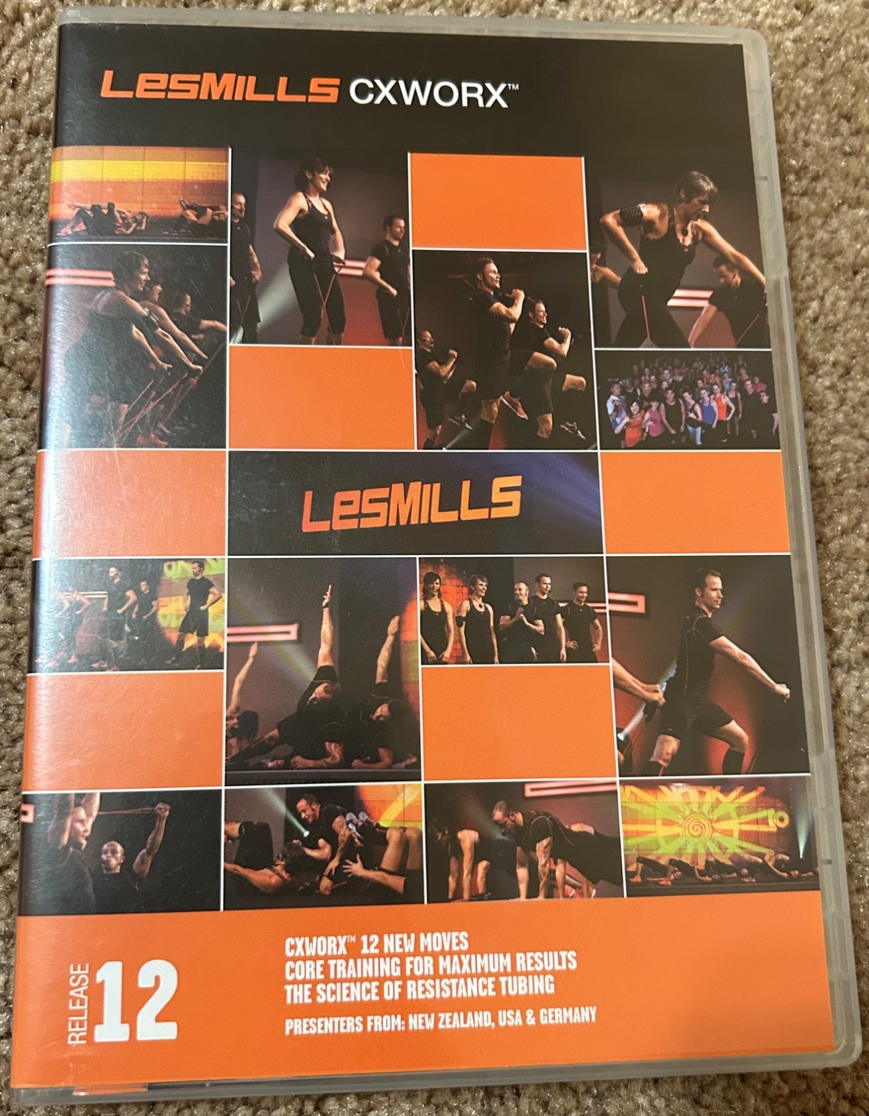Les Mills CXWORX Release 12 DVD, CD, Notes Cardio Strength Workout LesMills