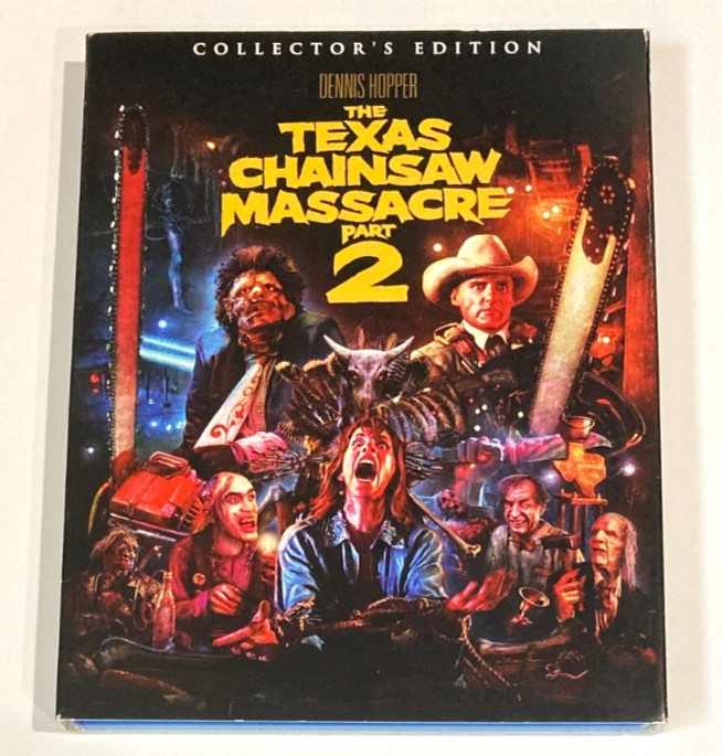 TEXAS CHAINSAW MASSACRE Part 2 (Blu-ray, 1986) Scream Factory w/ RARE Slipcover