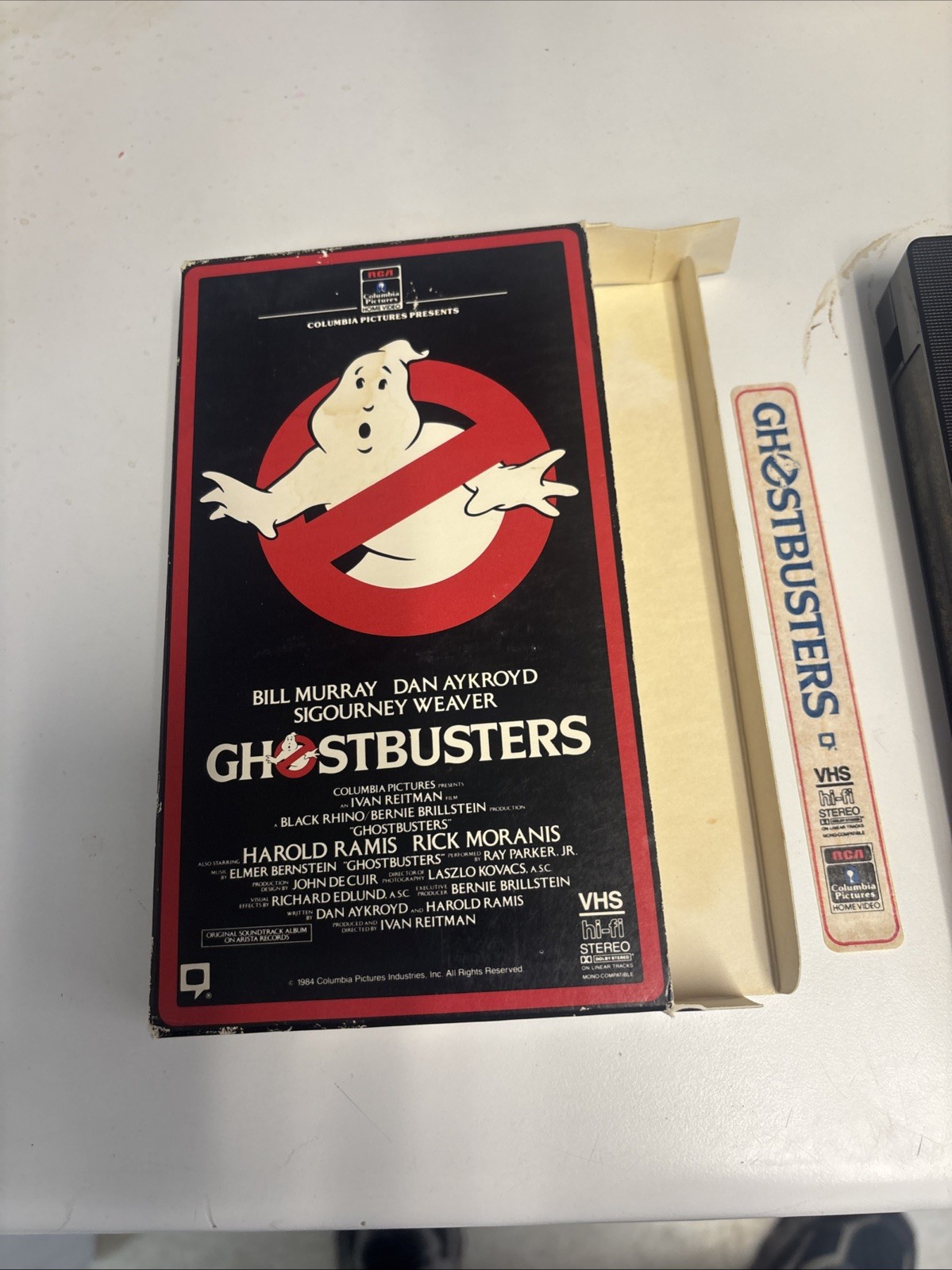 Ghostbusters VHS Side Load With Proof Of Purchase
