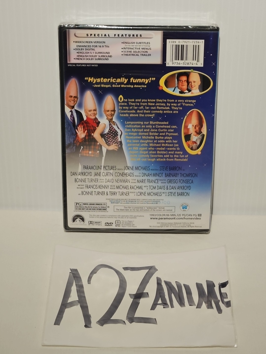 Coneheads (DVD, 1993) Dan Aykroyd / Jane Curtin, BRAND NEW FACTORY SEALED