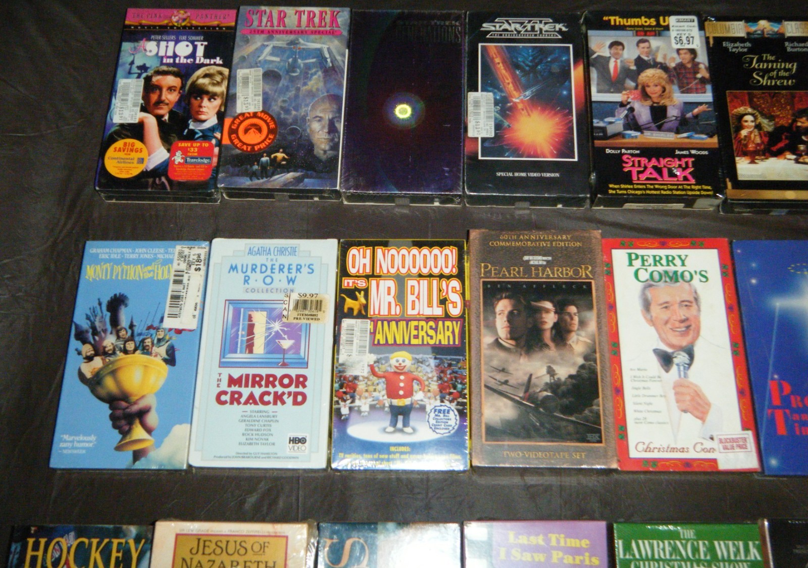 VHS Lot of 50 New Factory Sealed Assorted Titles/Movies (60 Video Cassettes)!