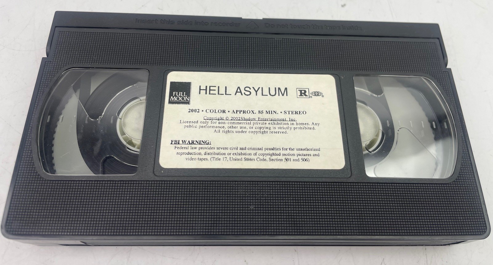 ⭐ Hell Asylum (VHS, 2002) Full Moon Pictures 0038 COMPLETE with Slipcover Case ⭐