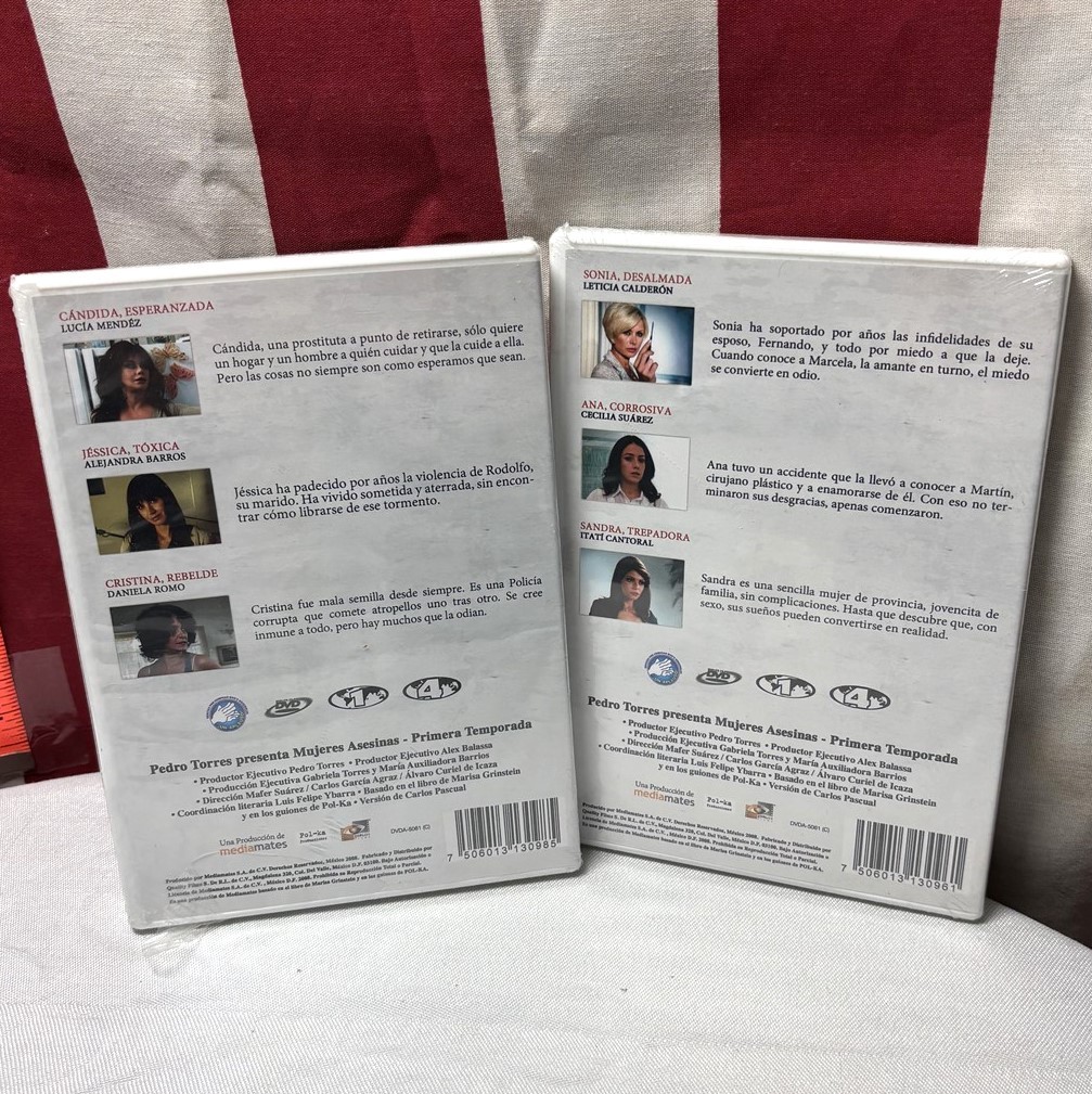 MUJERES ASESINAS Season 1 DVDs 1&3 only Spanish anthology series Lucia Mendez 08