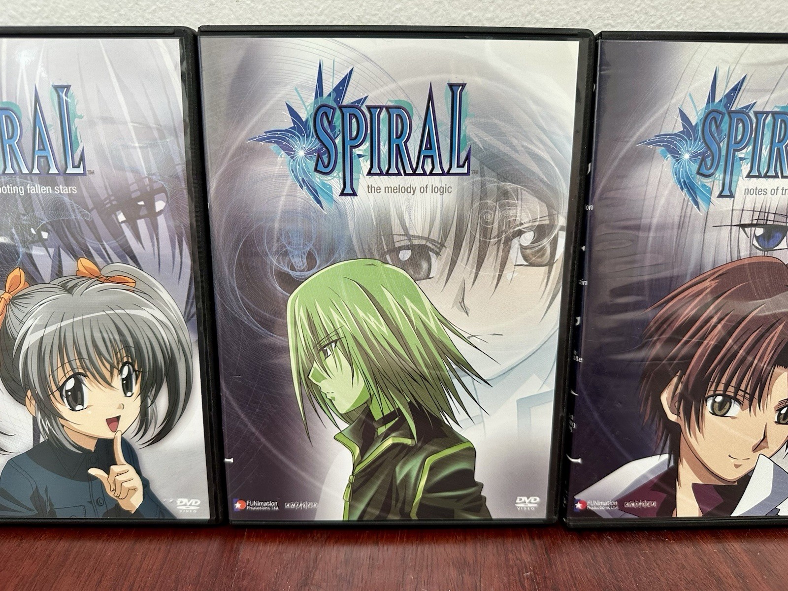 Spiral Anime DVD Lot Volumes 3,5, & 6 FUNimation Rare Anime DVD