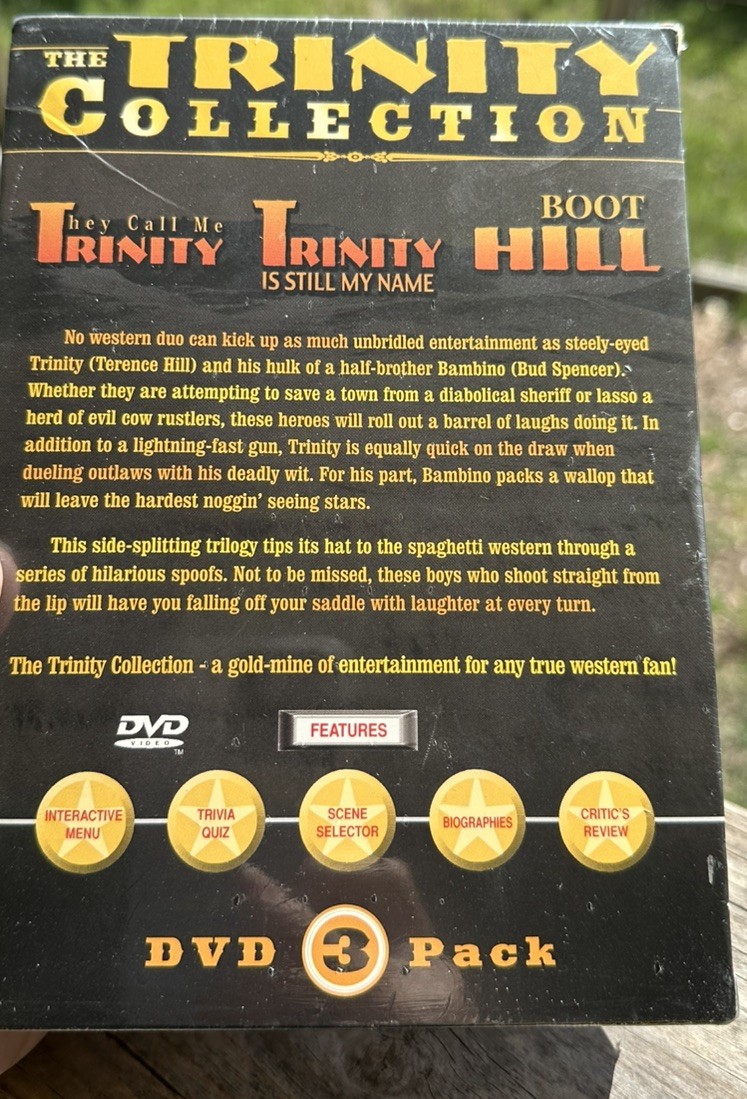 Trinity 3 DVD Set Sealed Terence Hill Bud Spencer Westerns Sealed Boxed Set