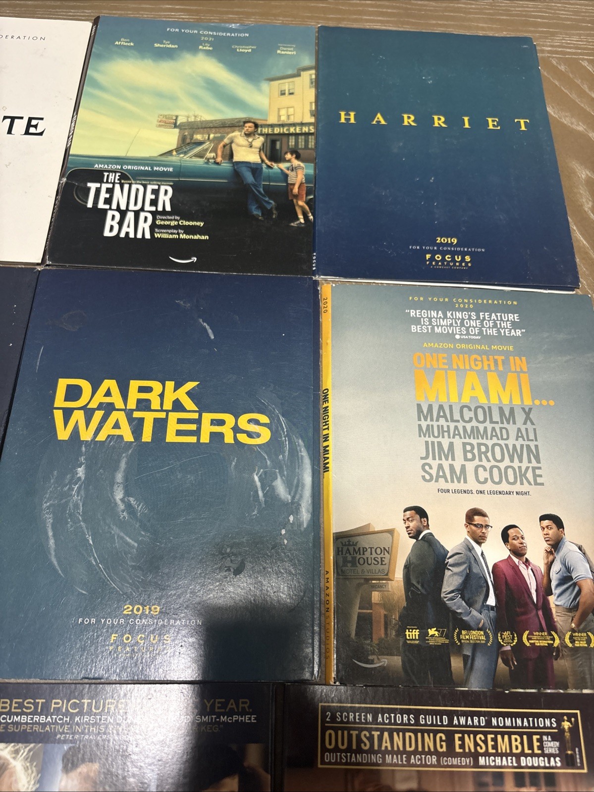 Lot of 19 For Your Consideration FYC Screener Award DVD Movies Promo & Cds