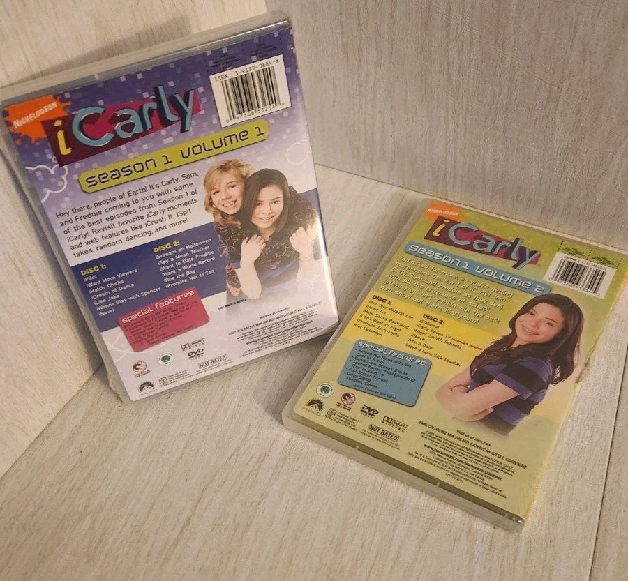 New Sealed ICarly Season 1 Vol 1 And Vol 2 DVDs Fast Shipping