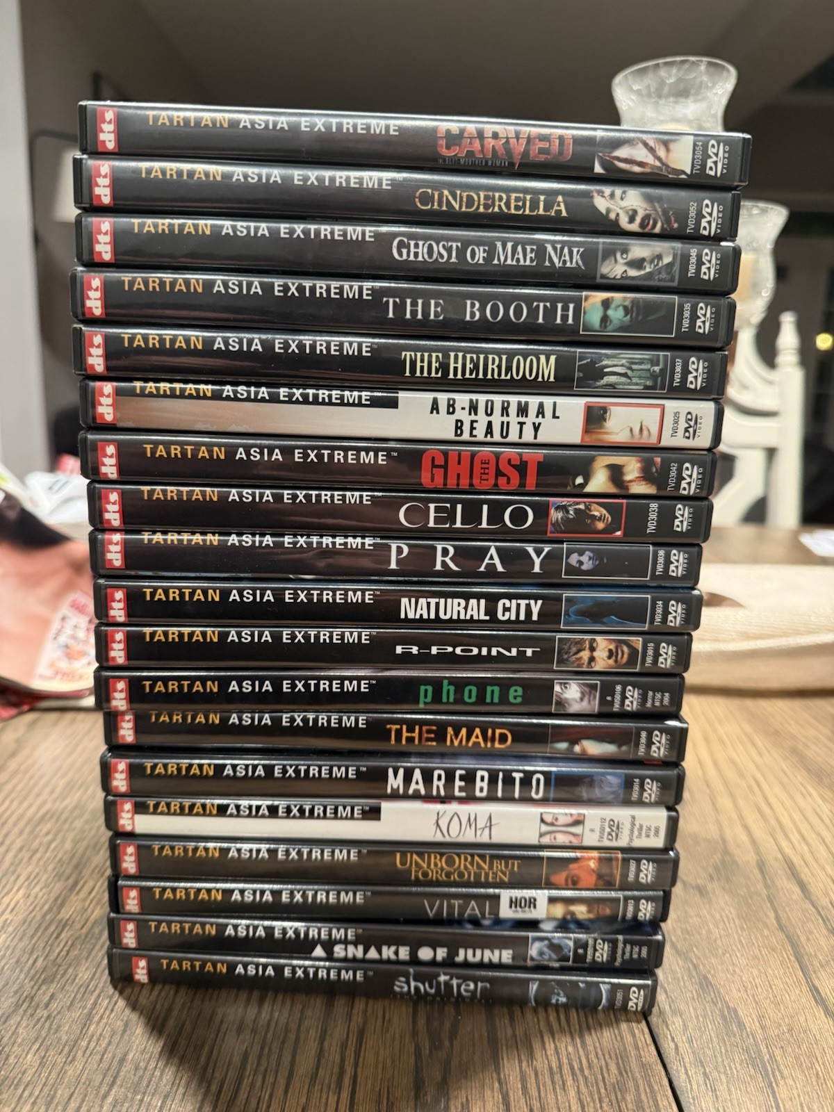 Tartan Asia Extreme DVD Lot 19 Movies Shutter Marebito Snake of June Vital OOP
