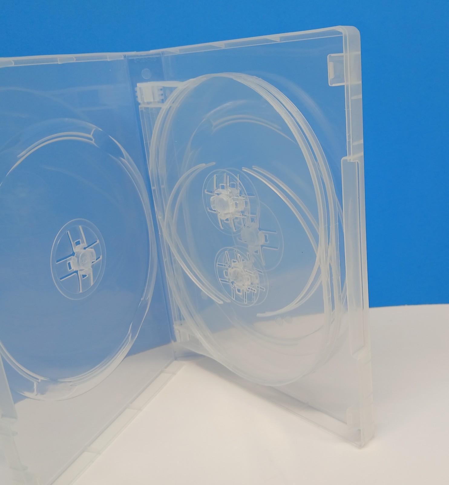 One Clear, 6 Disc DVD , Replacement Case, Durable, 22mm Spine