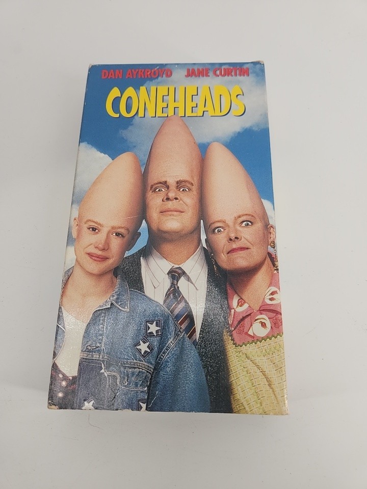 Coneheads VHS 1993 Comedy Movie Dan Aykroyd Jane Curtin Rare Tape