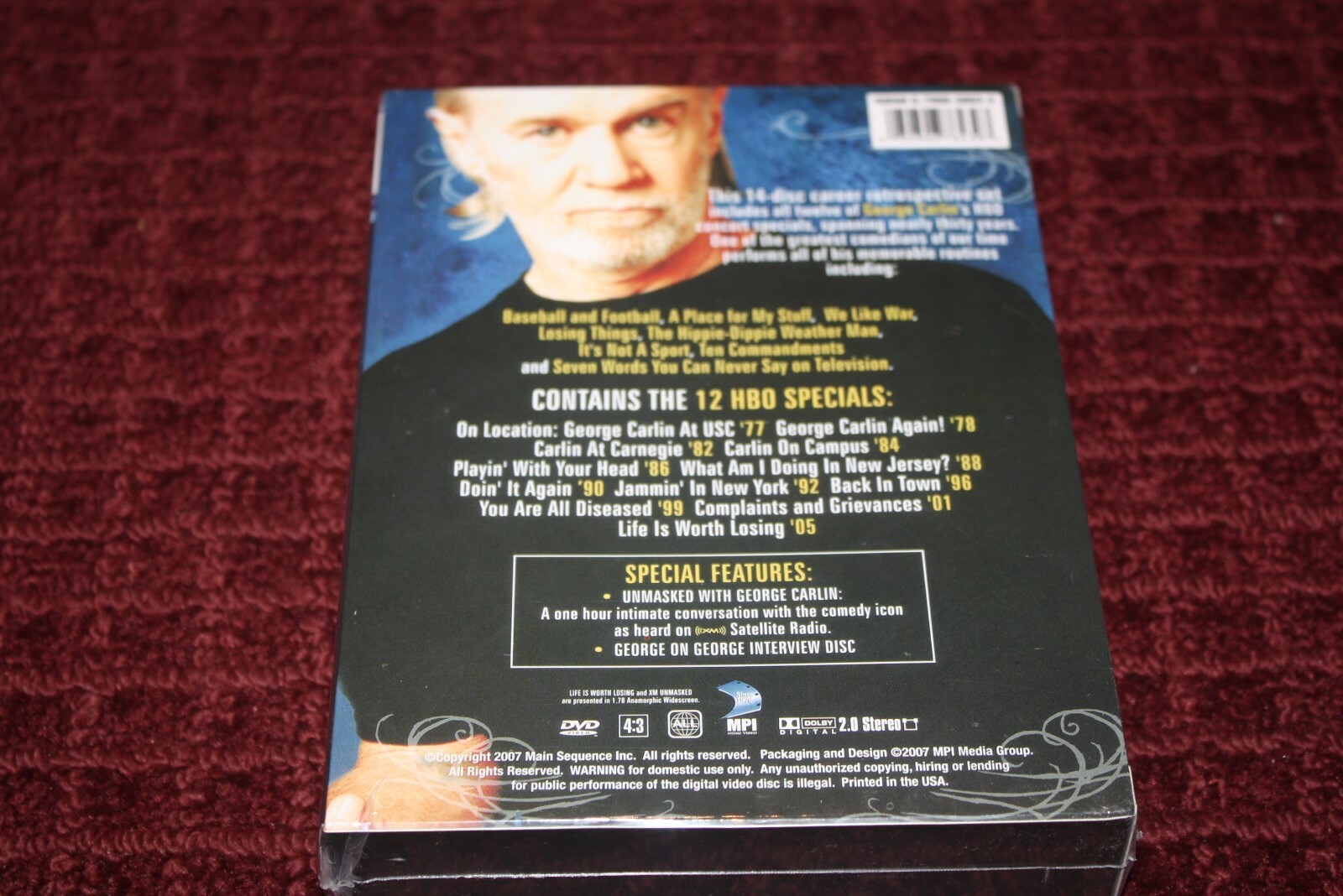 George Carlin – All My Stuff (DVD, 2007, 14-Disc Set) *Brand New Sealed*