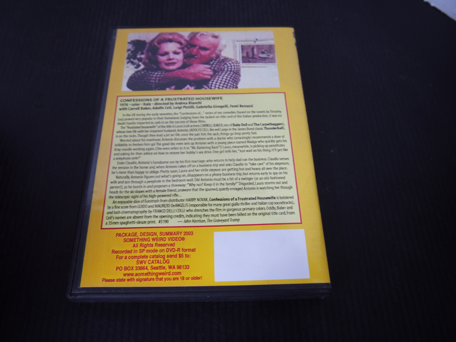 Confessions Of A Frustrated Housewife (1976) DVD Something Weird