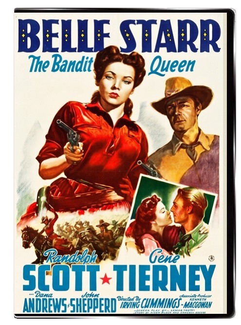 Belle Starr 1941 DVD – Gene Tierney, Randolph Scott, Dana Andrews