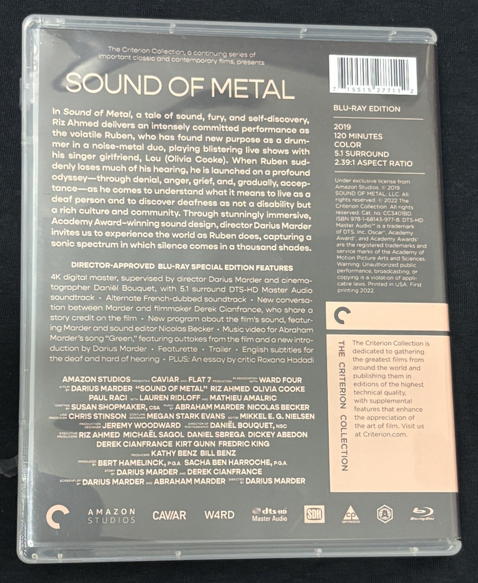 Sound of Metal (2019) – 2022 The Criterion Collection Bluray