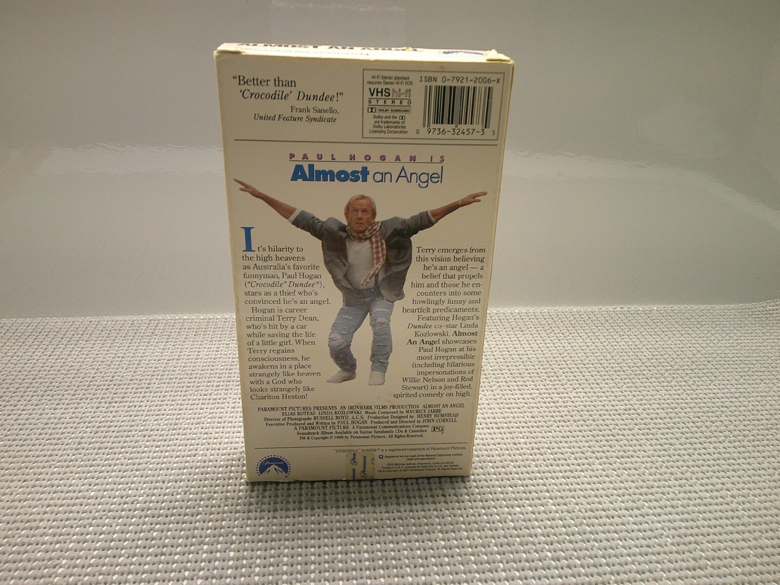 Almost An Angel VHS VCR Video Tape Movie Paul Hogan Used Blockbuster