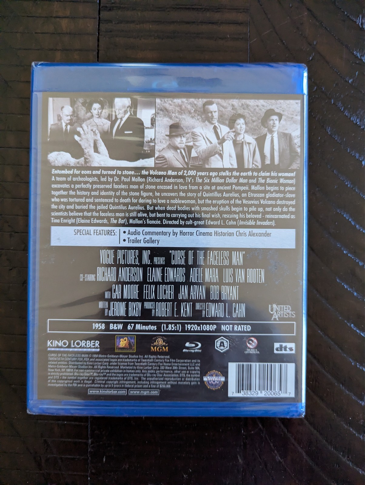 Curse of the Faceless Man BLU-RAY Out of Print RARE KINO Lorber OOP – BRAND NEW