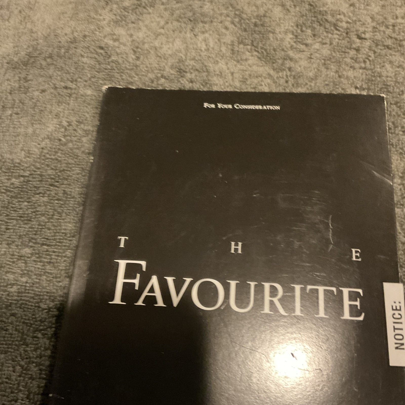 The Favourite FYC SAG Screener(DVD2018)Olivia Colman Rachel Weisz Emma Stone
