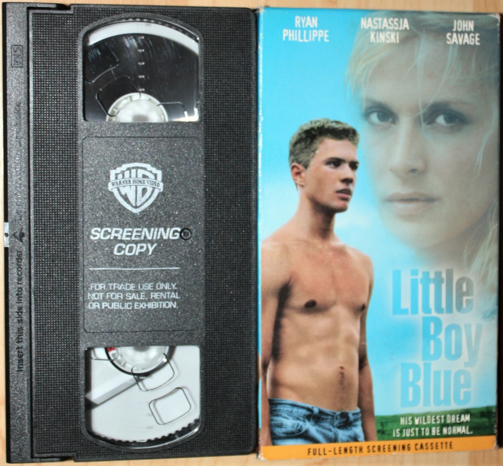 LITTLE BOY BLUE (vhs) Ryan Phillipe, Nastassja Kinski. VG Cond. Rare. SCREENER