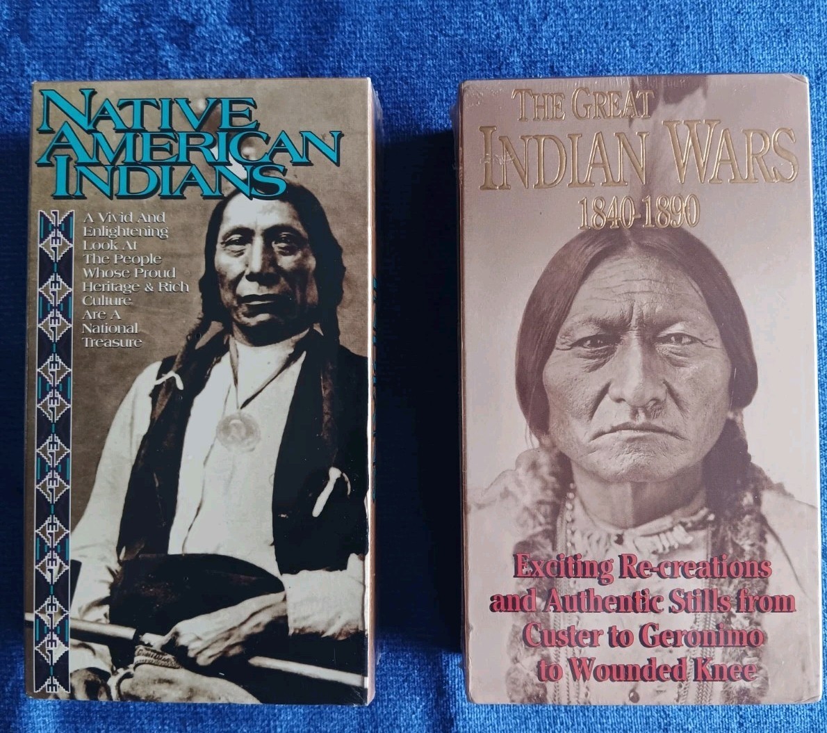 Native American Indian Documentaries Lot Of 2 VHS Sets Sealed.