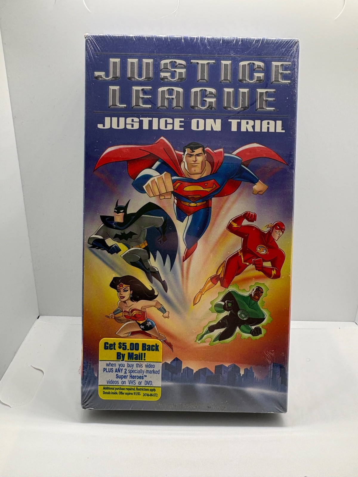 Justice League Justice on Trial (SEALED VHS 2003) Warner DC Comics BRAND NEW