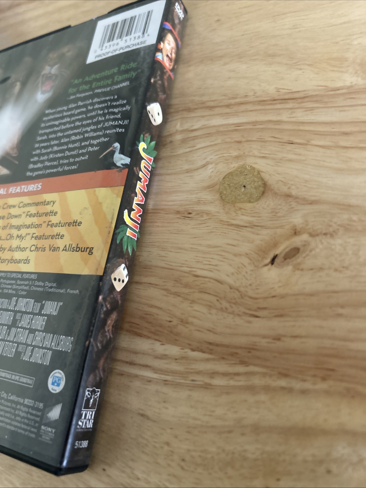 Jumanji (DVD, 1995) Authentic US Release