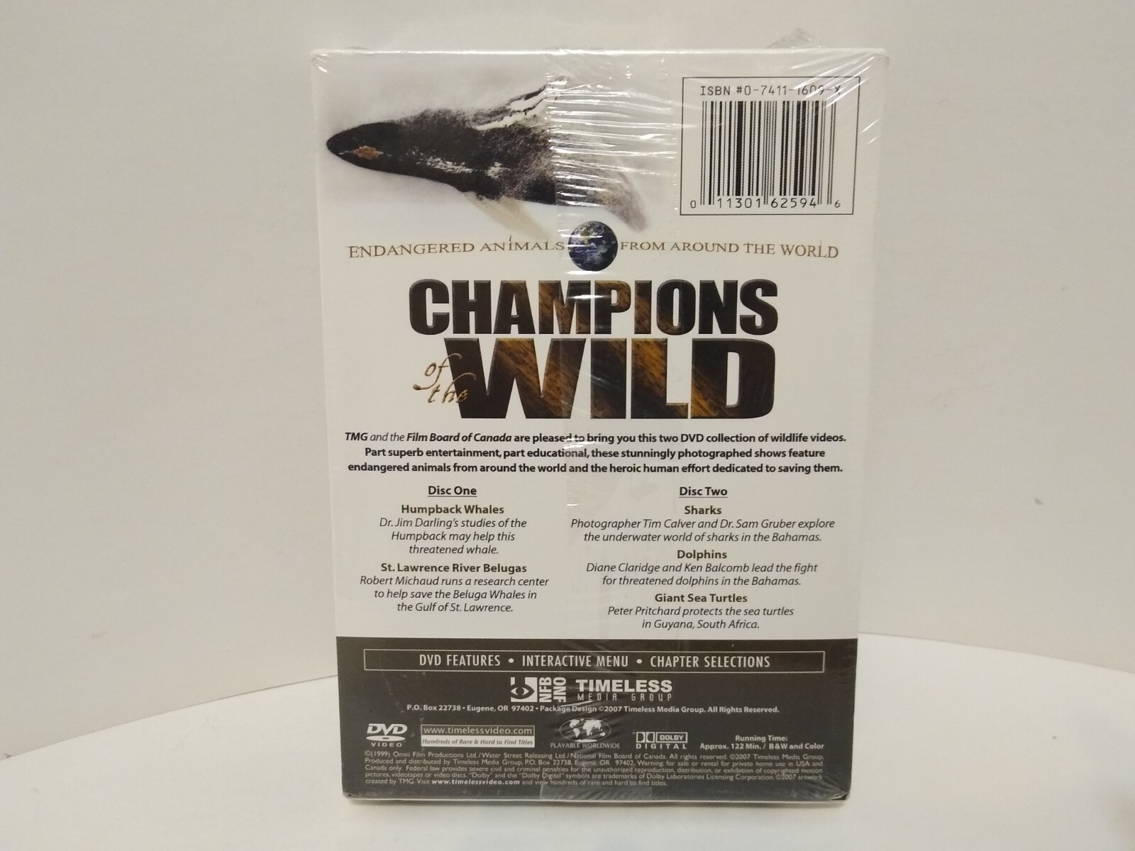 Champions of the Wild: Marine Life DVD New! Sealed 2-Dvd 2007 Color 122 min.