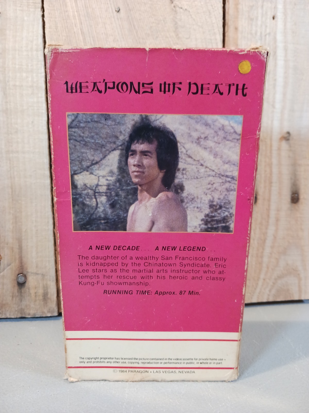 Weapons Of Death VHS Rare Martial Arts Film 1981 Paragon Video TESTED FREE SHIP