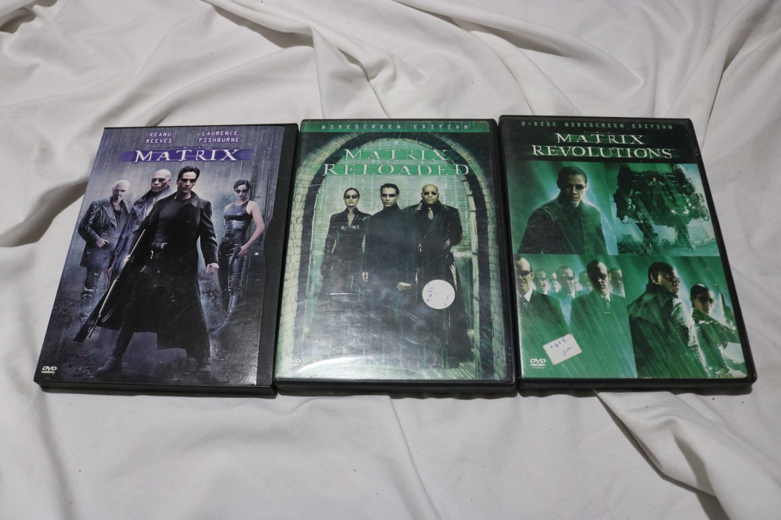 The Matrix Trilogy DVD Tested and Works Revolutions Reloaded