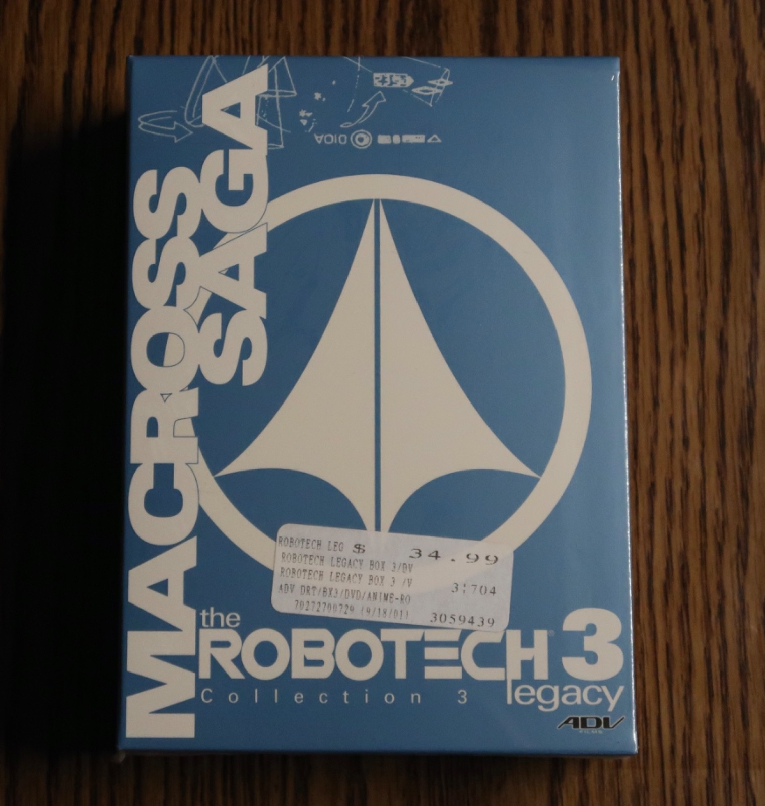 Robotech Legacy – Vol. 3: The Macross Saga (DVD, 2001, 3-Disc Set) R1 BRAND NEW