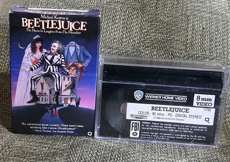 Rare Beetlejuice 8mm Video 8 Color 1988 Warner Home Michael Keaton