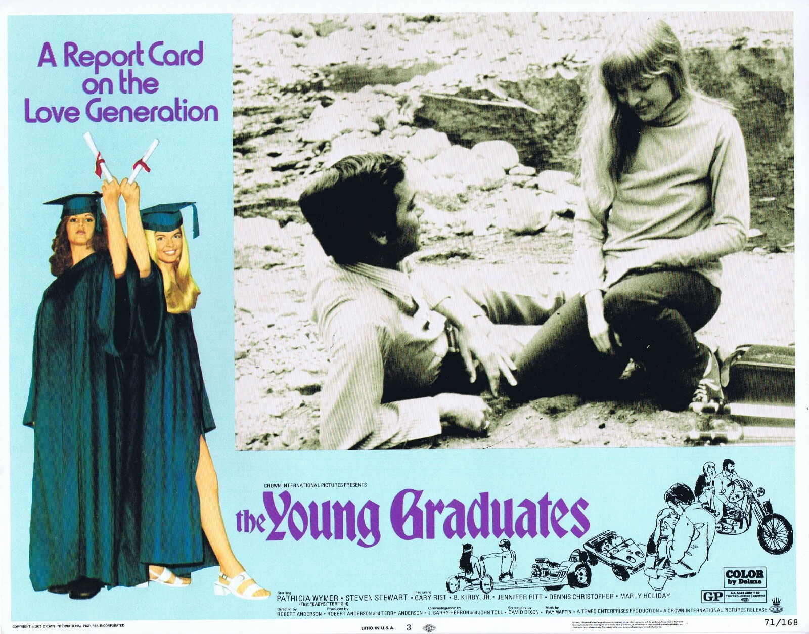 THE YOUNG GRADUATES Original Lobby Card 3 Patricia Wymer Dennis Christopher