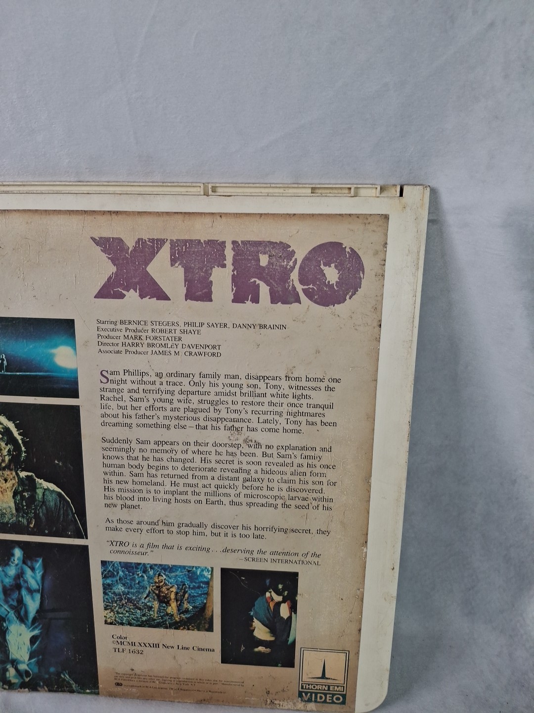 XTRO (RCA CED VideoDisc 1982) ** CULT CLASSIC HORROR Tested Working