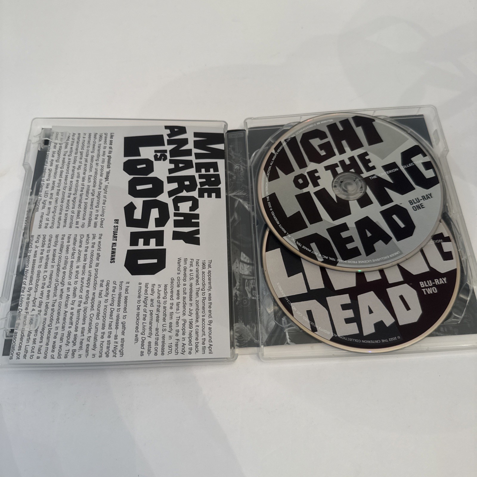 Night of the Living Dead The Criterion Collection 4K UHD Bluray Mint Condition