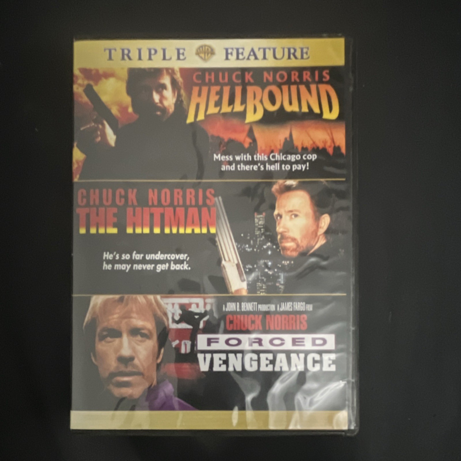 Chuck Norris Triple Feature DVD – Hellbound / The Hitman / Forced Vengeance