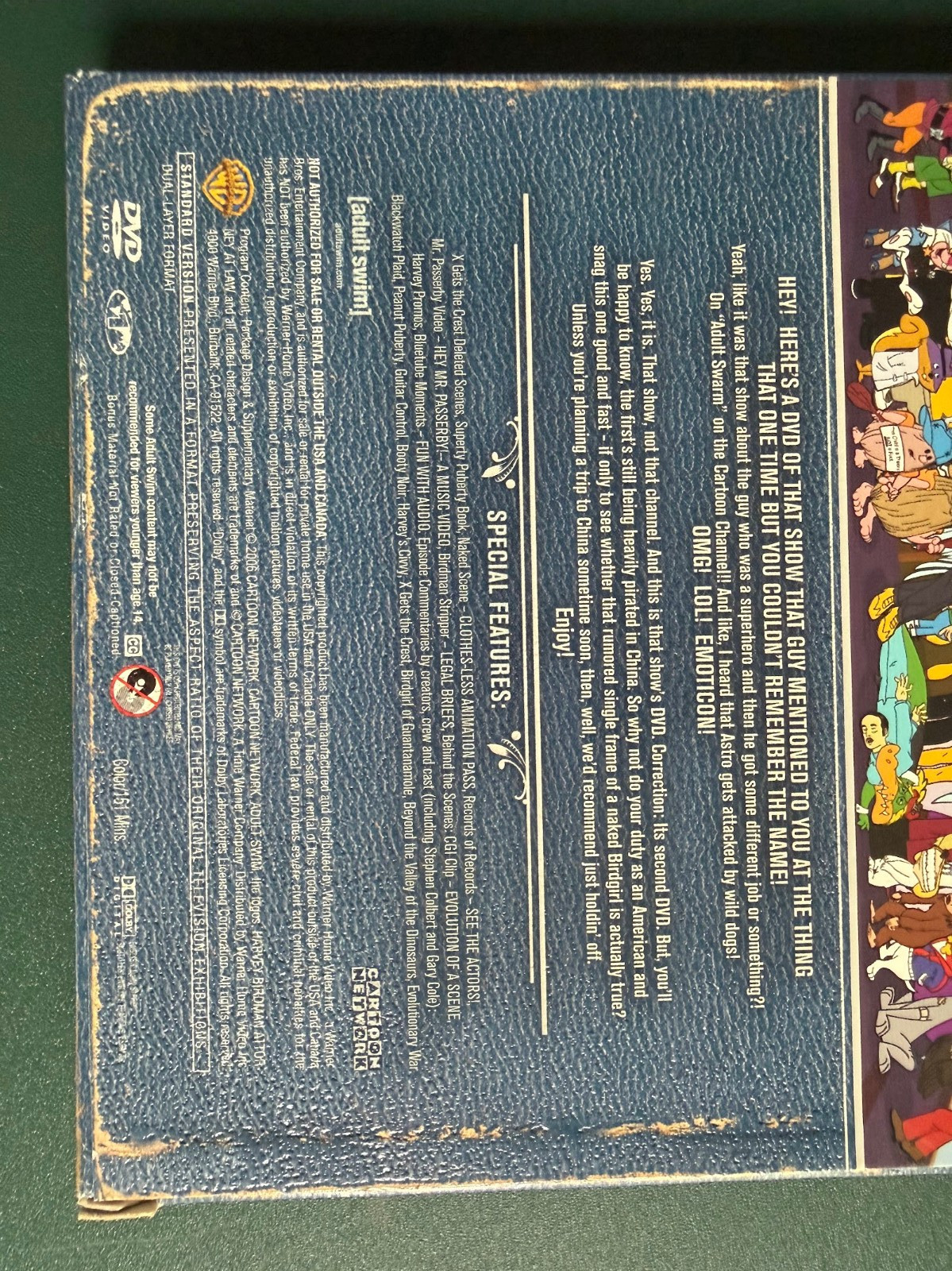 Harvey Birdman, Volumes 1 + 2 (4 DVDs + Slipcovers) Stephen Colbert, Ohio seller