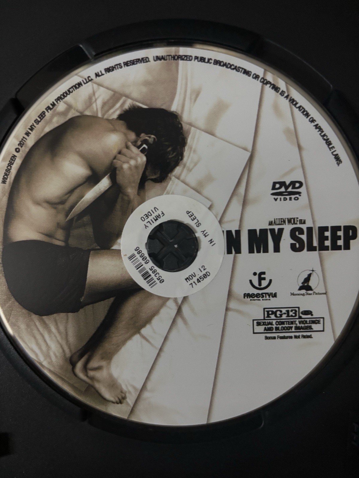 In My Sleep DVD Allen Wolf Philip Winchester Suspenseful Violence Region 2