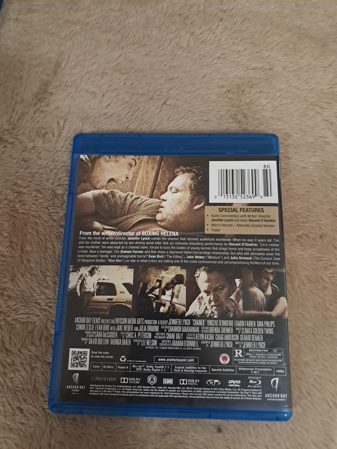 Chained (Blu-ray/DVD, Combo 2012) LIKE NEW – Horror Thriller EUC
