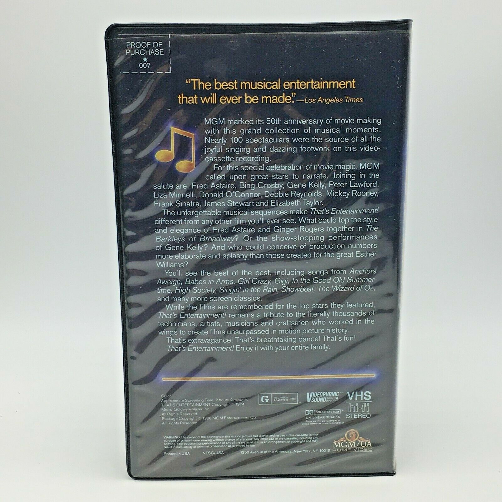 3 MGM Great Musical Collection:That’s Entertainment-That’s Dancing-Band Wagon