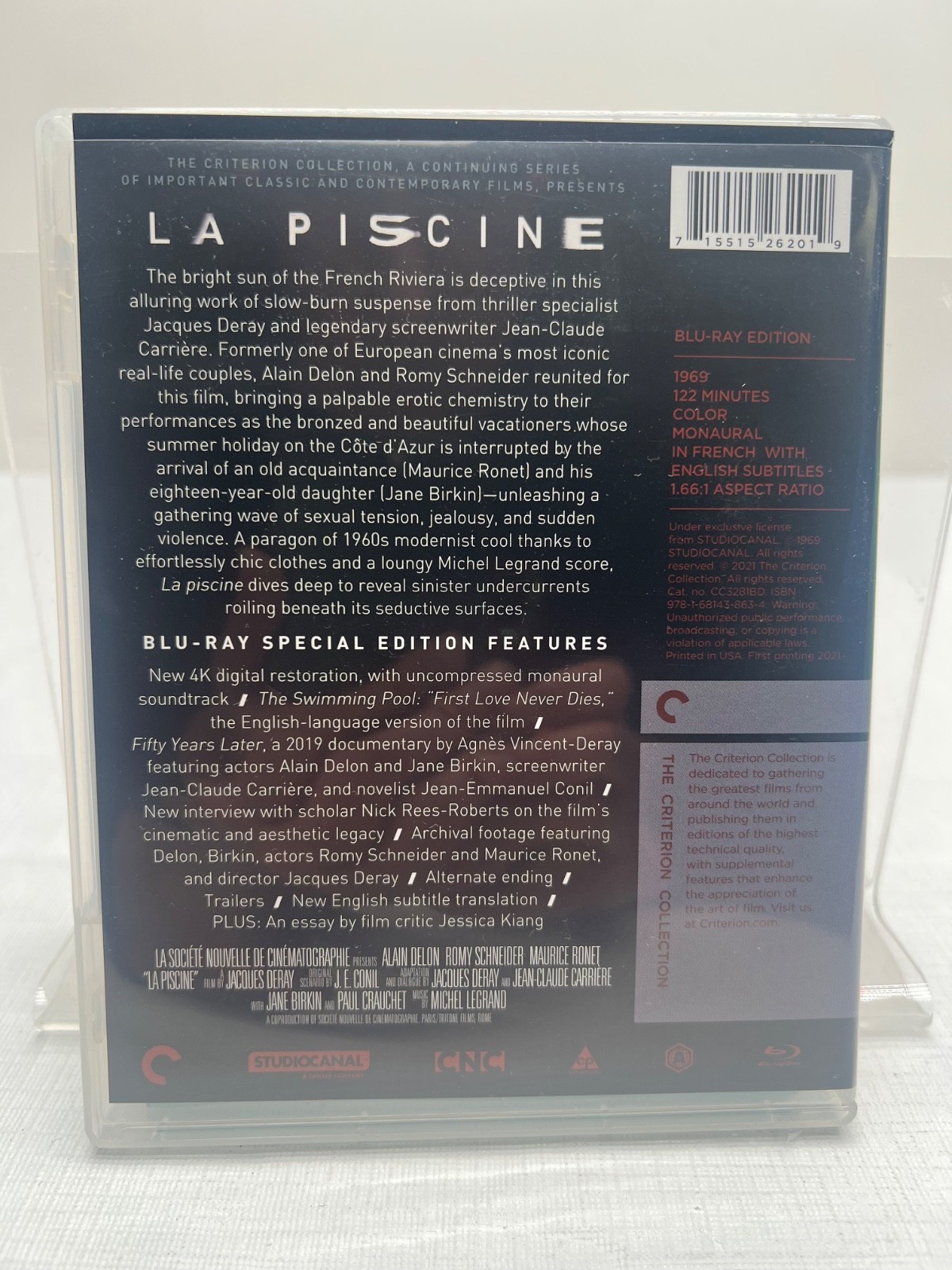 La Piscine (Criterion Collection, Blu-ray, 1969) Great Condition
