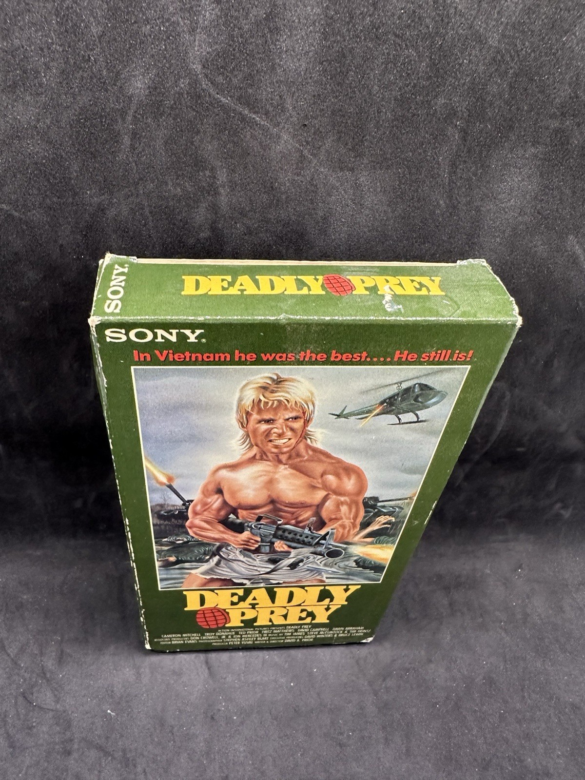 Deadly Prey SONY VHS HTF RARE Cameron Mitchell 80’s ACTION THRILLER David Prior