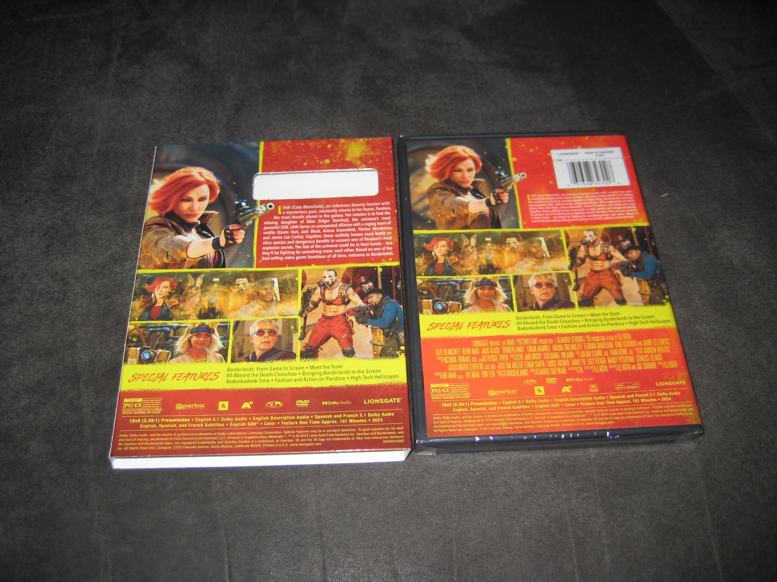 BORDERLANDS (DVD 2024) BRAND NEW – RATED PG-13 – WIDESCREEN – ACTION – ADVENTURE