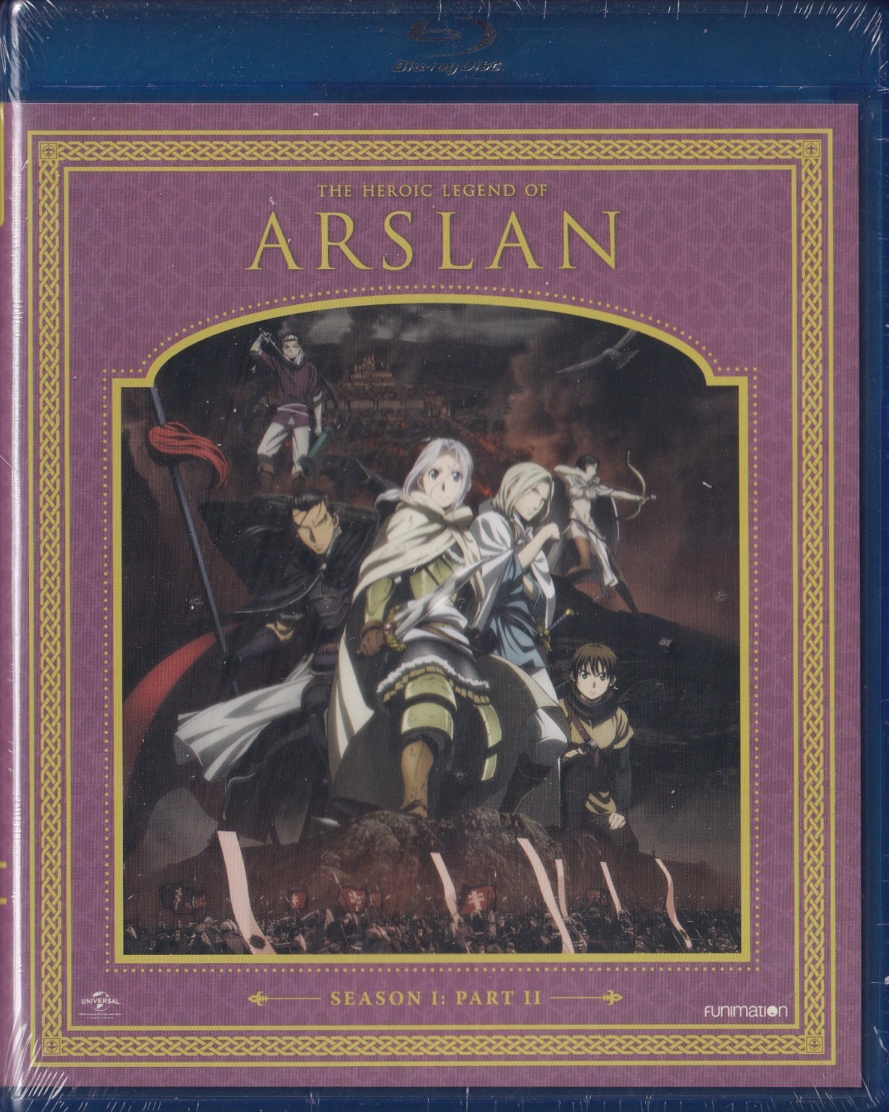 The Heroic Legend of Arslan Season 1 Part 2 (Blu-ray Disc/DVD, 2016, 4-Disc Set)
