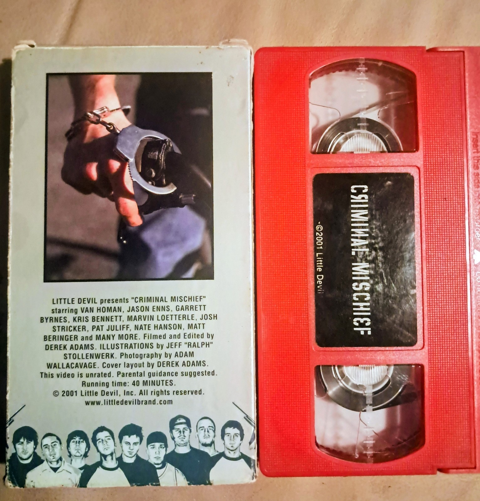 RARE Little Devil Criminal Mischief BMX VHS Tape 2001 Rake Yohn Ryan Dunn CKY