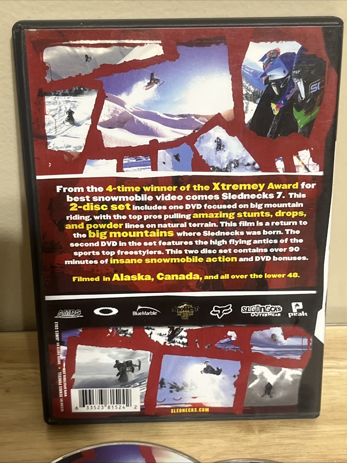 Slednecks 7 DVD Peak Productions Snowmobile Snowsled Video 90min RARE