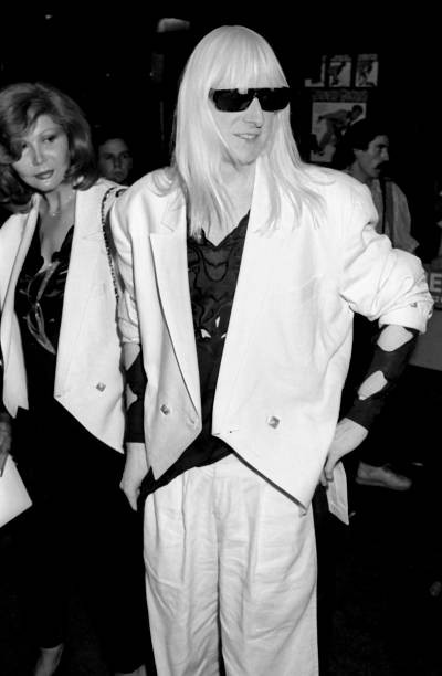 Edgar Winter and wife Monique Winter attend Great Balls of F – 1989 Old Photo 4