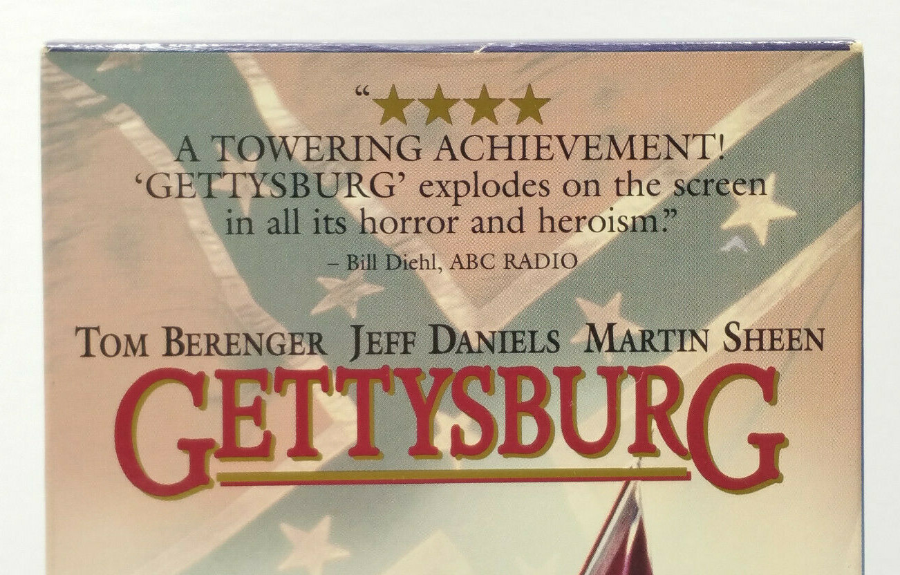 Gettysburg (VHS, 1994, 2-Tape Set) Jeff Daniels Tom Berenger TESTED WORKS