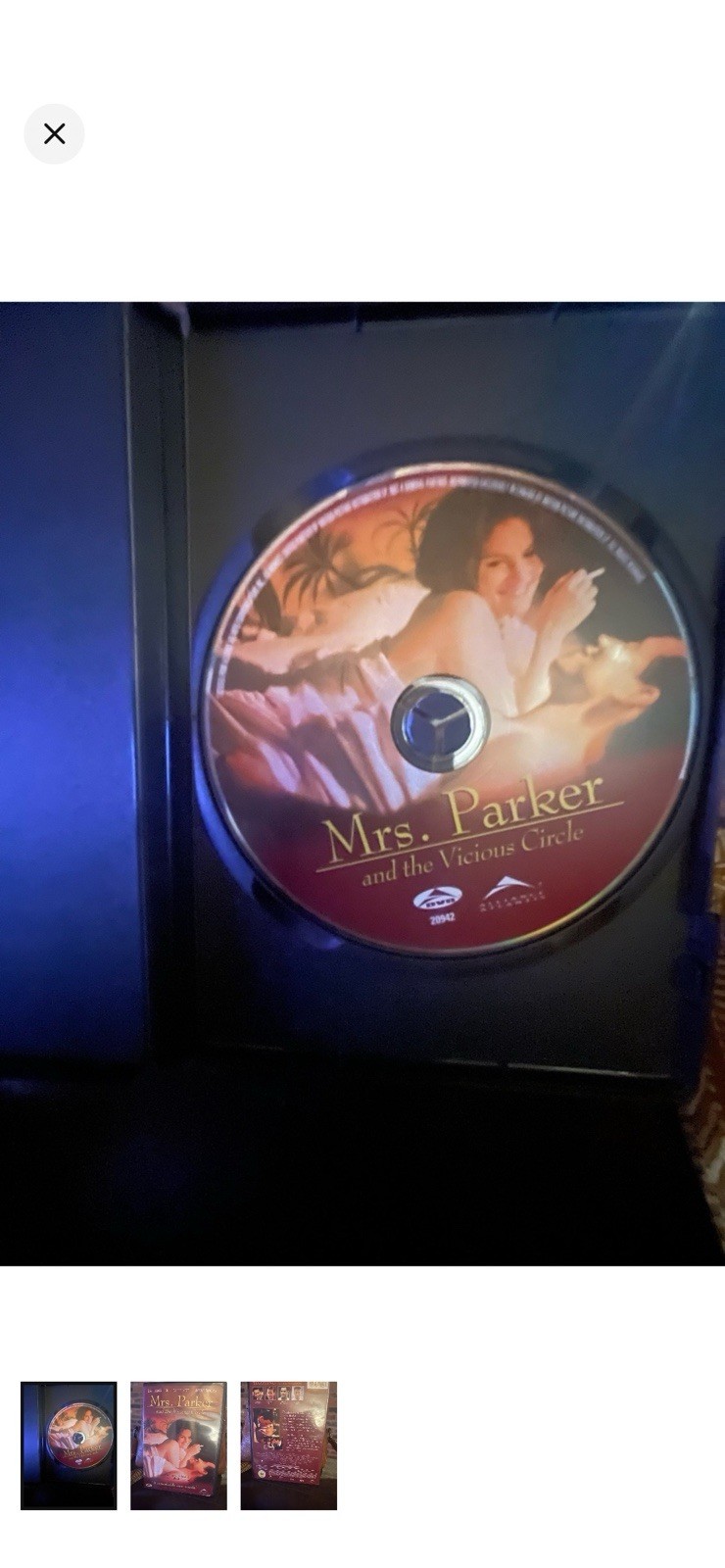 Mrs. Parker and the Vicious Circle DVD Widescreen Alan Rudolph 125 Min