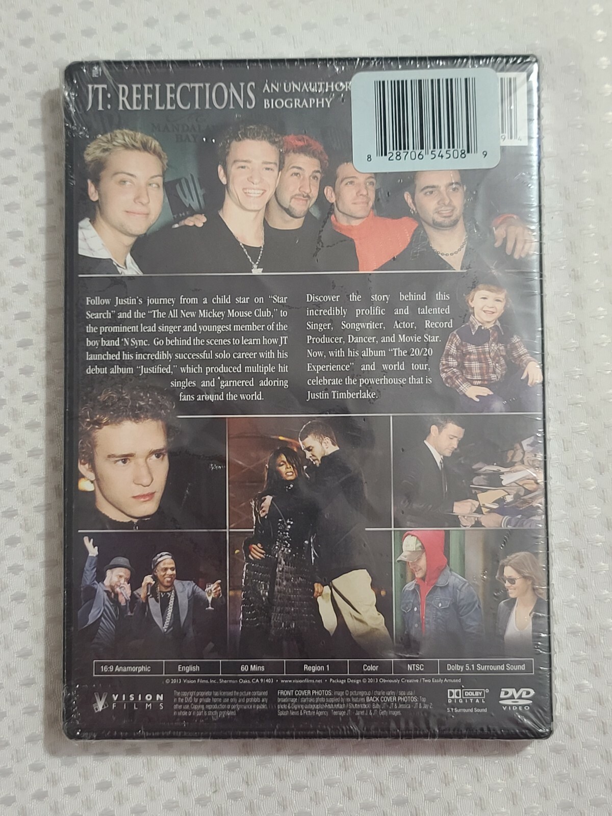 JT Reflections An Unauthorized Biography DVD 2013 Justin Timberlake