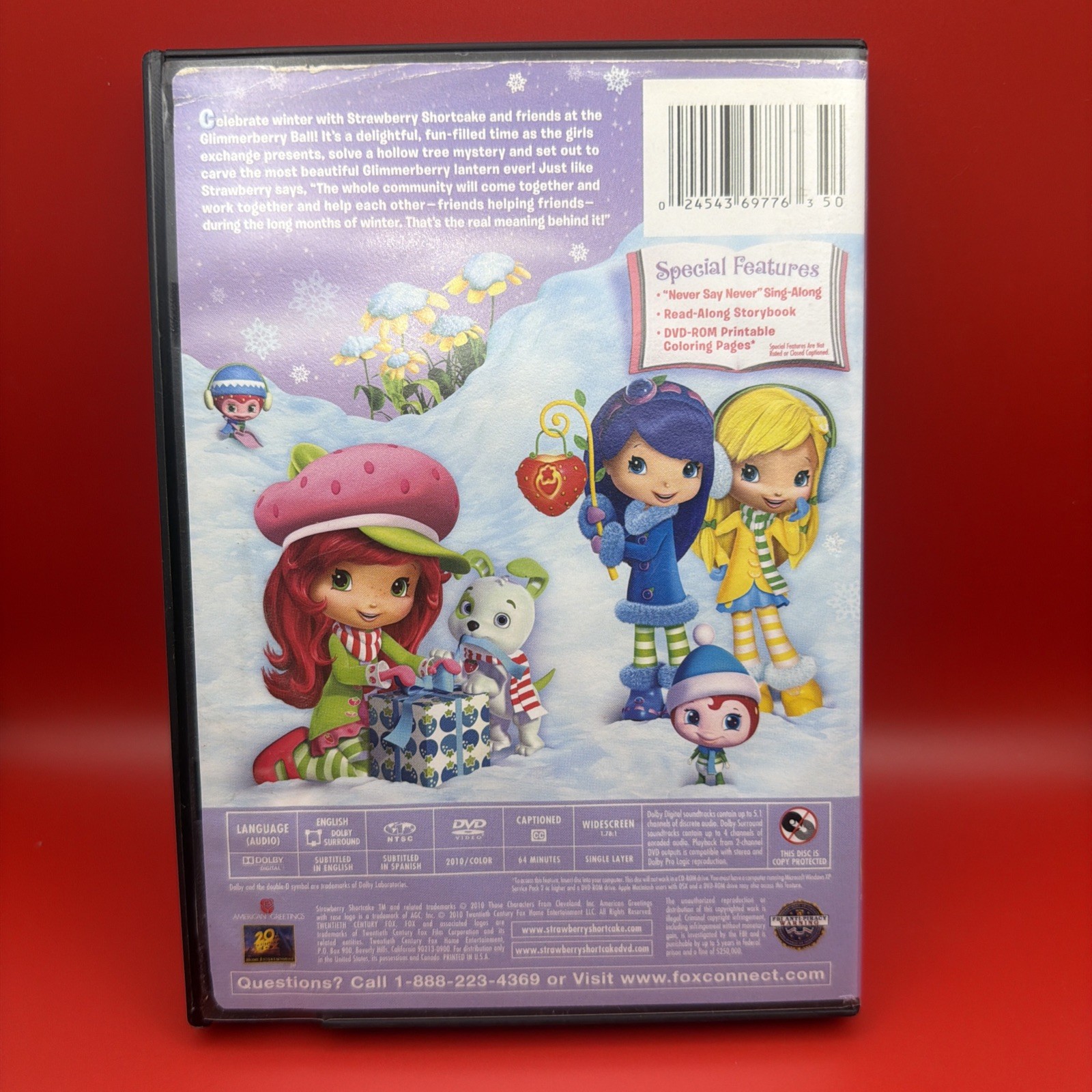 STRAWBERRY SHORTCAKE – LOT OF 4 DVDs – Happily ever after, 2 movies/rockaberry